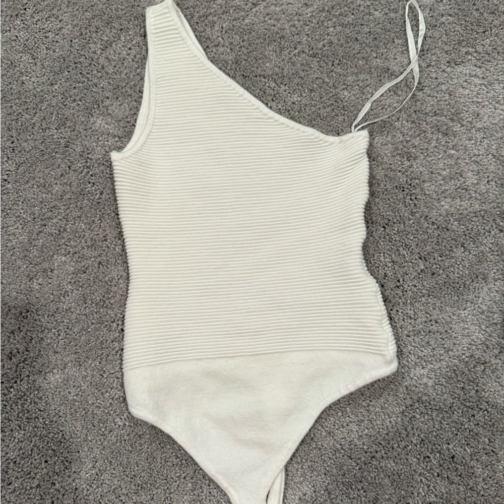 Abercrombie One Shoulder White top